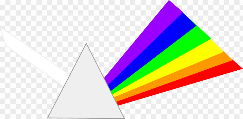 Prism Light Refraction Dispersion Clip Art PNG