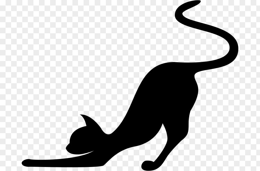 Black Pasture Silhoute Cat Silhouette PNG