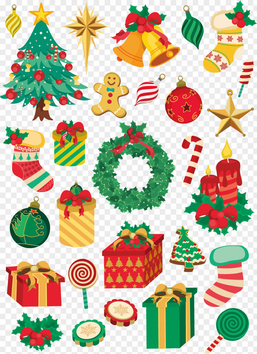 Christmas Element Vector Tree PNG