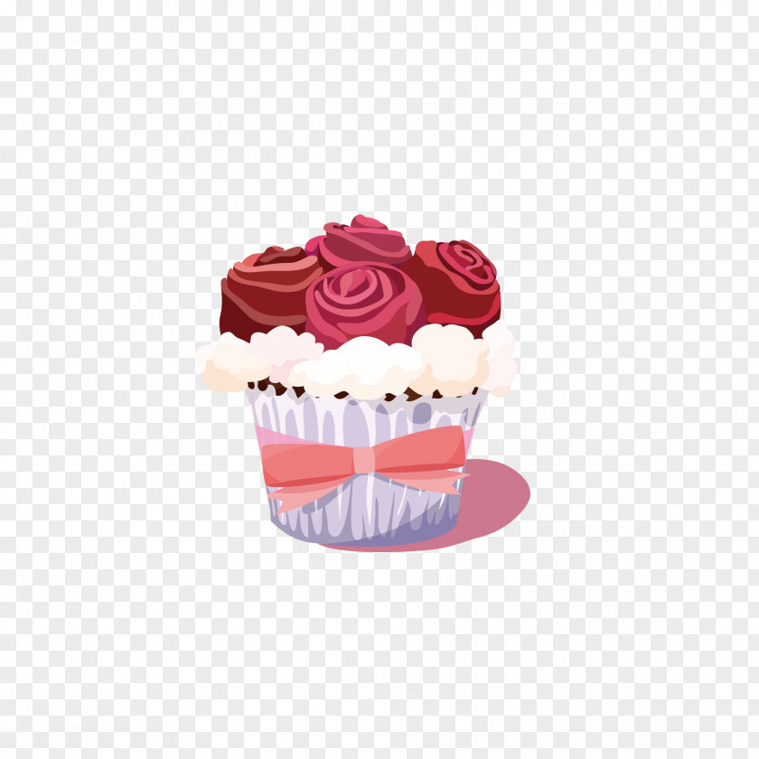 Rose Cake Cupcake Beach Layer Cream PNG