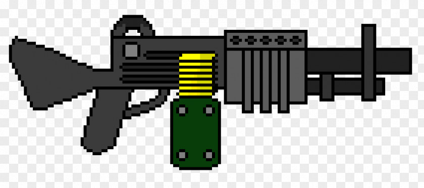 Sprite Firearm Pixel Art Machine Gun PNG