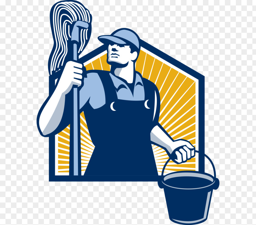 Bucket Cleaner Janitor Mop Cleaning Maid Service PNG