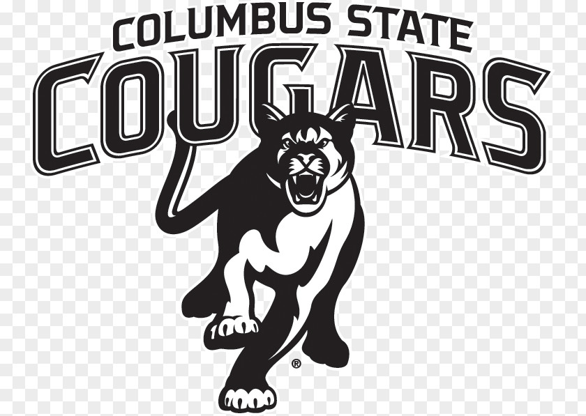 Dog Columbus State Cougars Men's Basketball University Logo Brand PNG