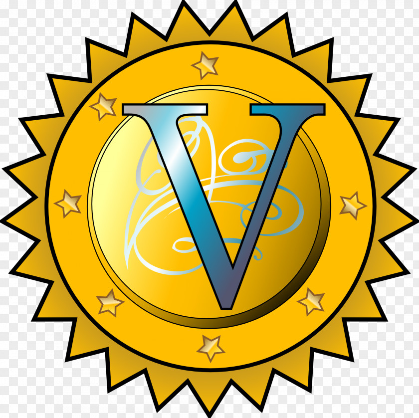 Golden Gear Blue V Saving Money Clip Art PNG