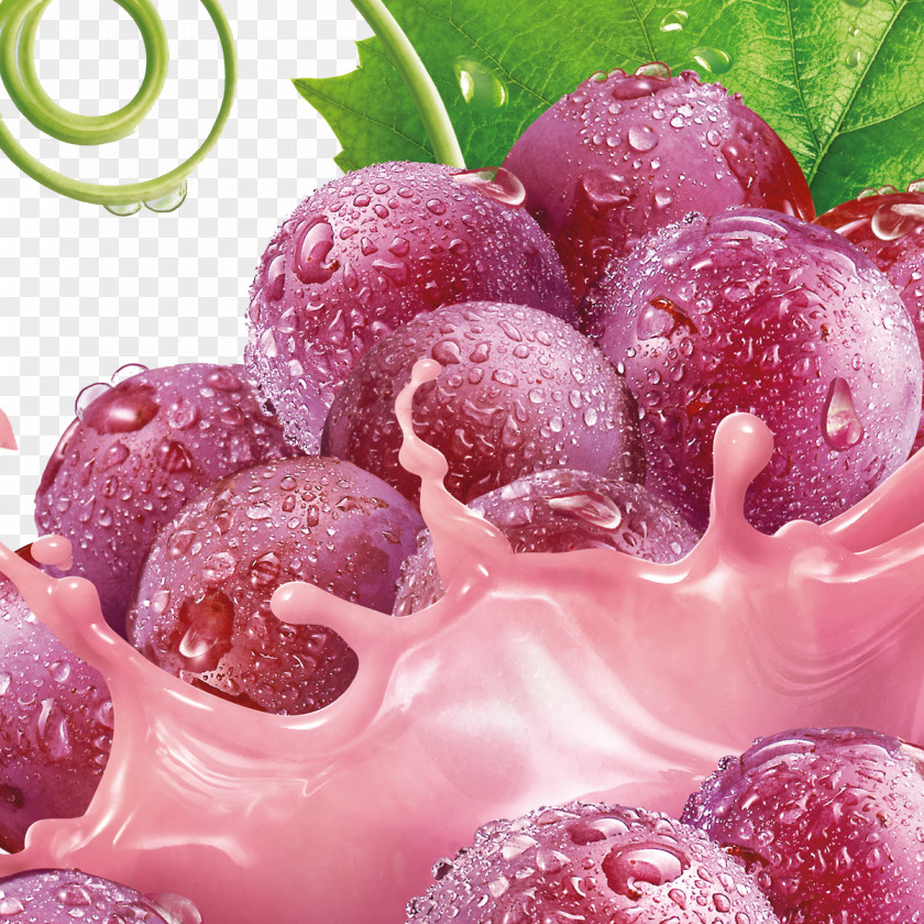 Grape Ice Cream Orange Juice Soft Drink Organic Food PNG