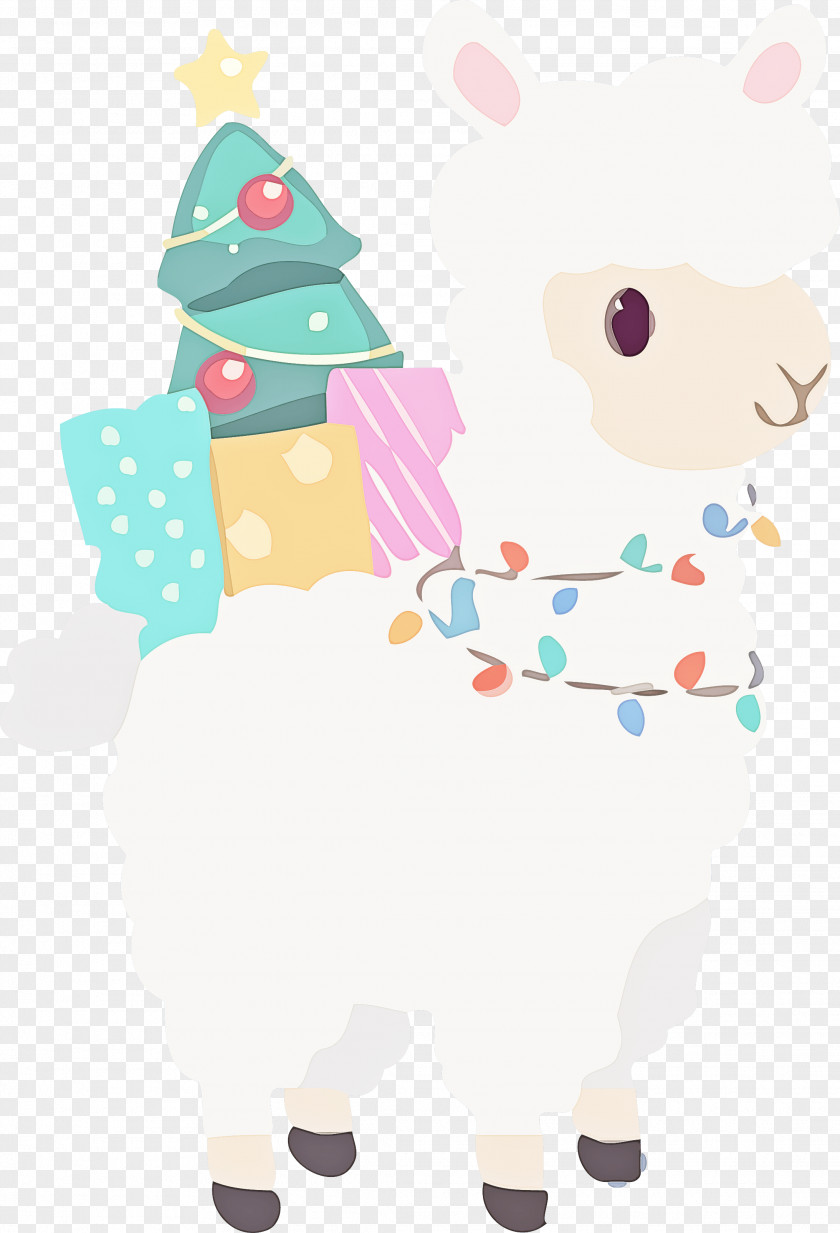 New Year Sheep Gift PNG