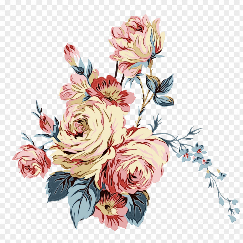 Watercolor Painting Illustration Floral Design Clip Art PNG