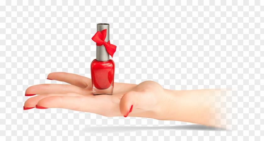 Nail Polish Foot Hand Red PNG