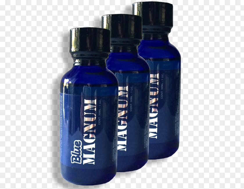 POPPERS Poppers Cobalt Blue Glass Bottle Green PNG