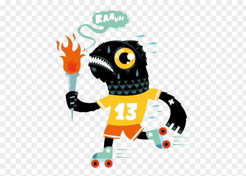 Torch Monsters Illustrator Monster Illustration PNG