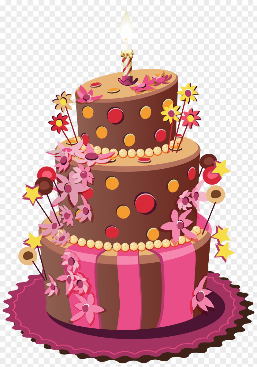 Birthday Cake Clipart Image Wedding Sugar Torte PNG