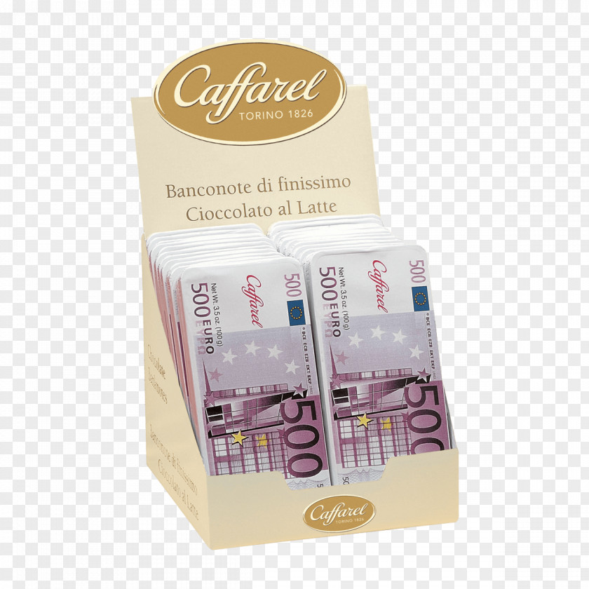 Chocolate Bonbon 500 Euro Note Caffarel Gianduja PNG