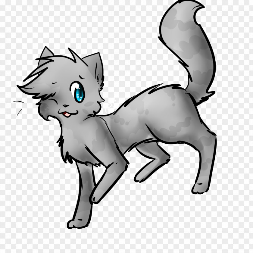 Kitten Whiskers Cat Drawing Black And White PNG