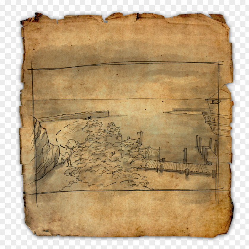 Old Map Elder Scrolls Online: Clockwork City Treasure World PNG