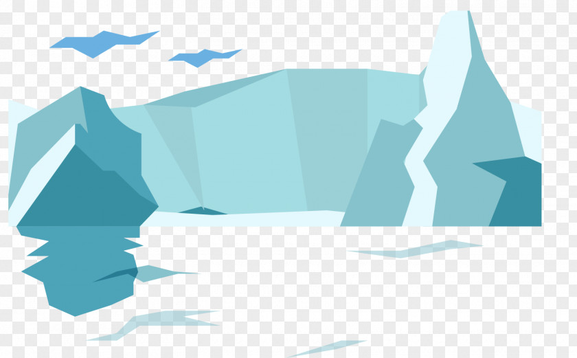Antarctic Iceberg Hand-painted Lontra PNG