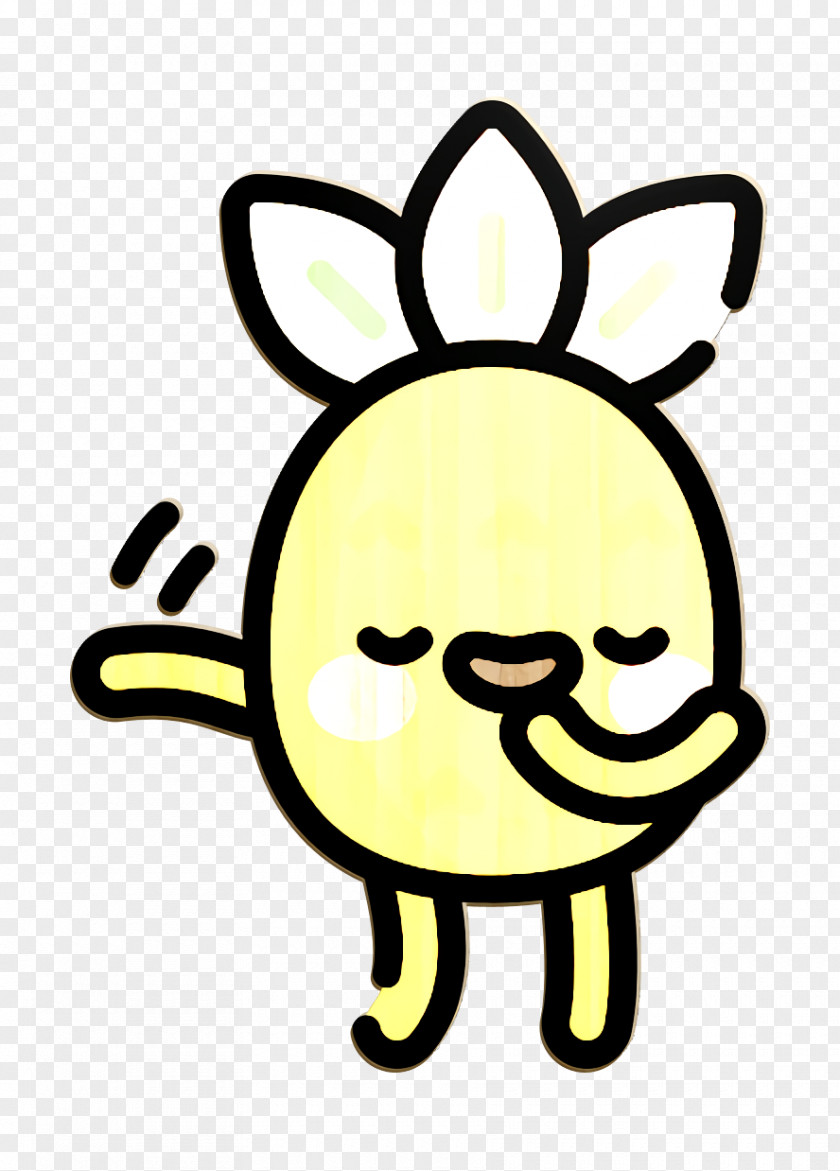 Blushing Icon Pineapple Character Flattered PNG