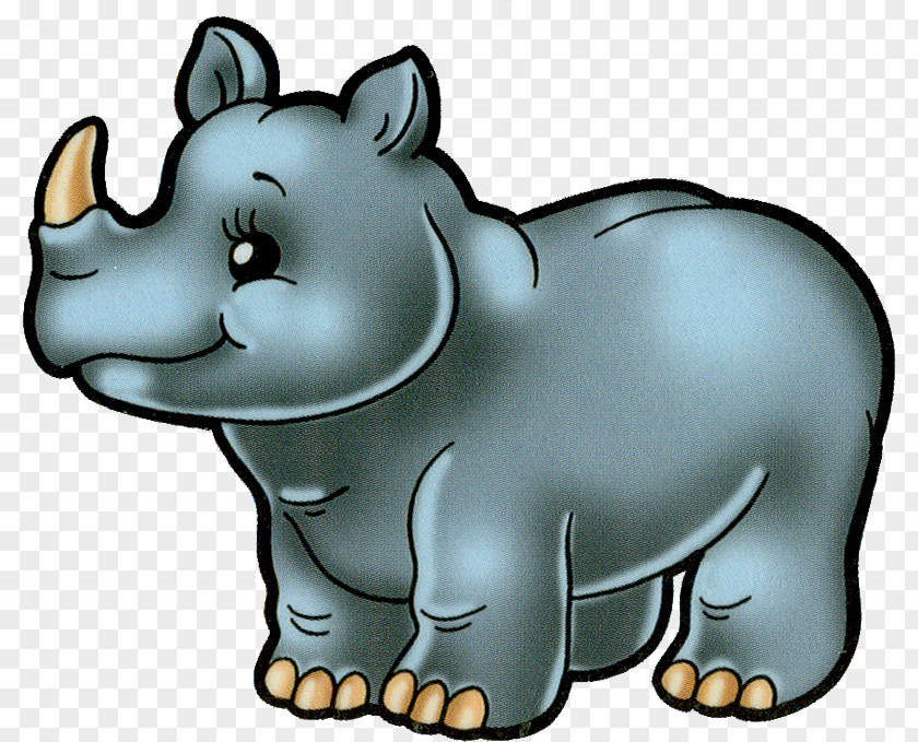Happy Hippo Rhinoceros Hippopotamus Clip Art Image PNG