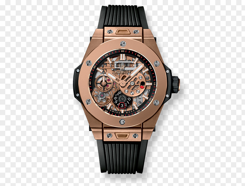 Rx King Hublot Watch Gold Power Reserve Indicator Movement PNG