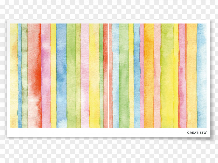 Watercolor Stripes Textile Painting Paper Image Pattern PNG