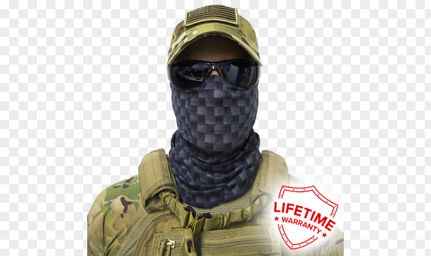 Military Face Shield Soldier Mask Paisley PNG