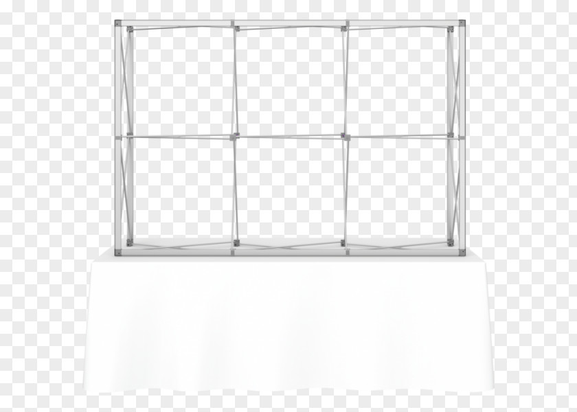 Table Trade Show Display Shelf Banner Textile PNG