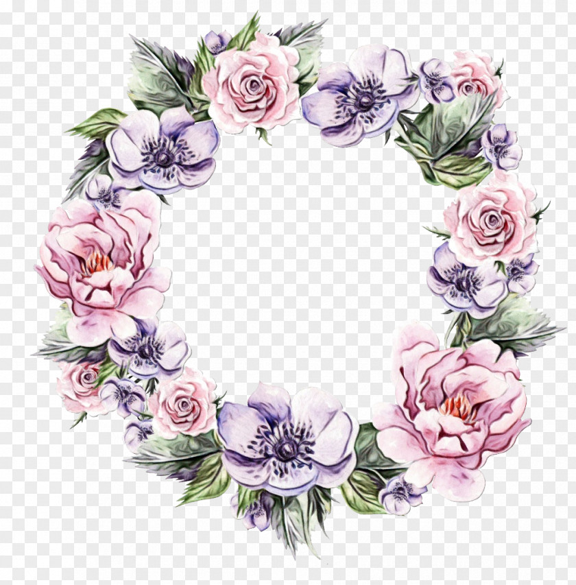 Wreath Garland Flower Clip Art PNG