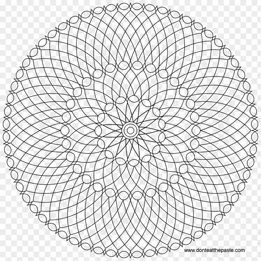 ISLAMIC PATTERN Optical Illusion Circle Fraser Spiral PNG