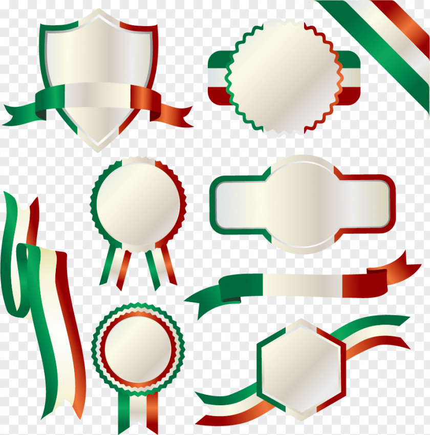 Italian Flag Label Of Italy Cuisine PNG