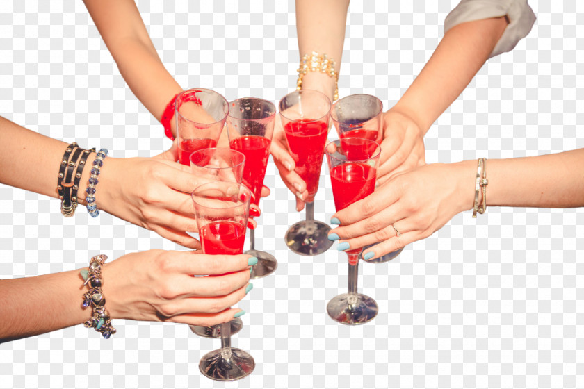 Party People Toast Champagne Wine Glass Cup PNG