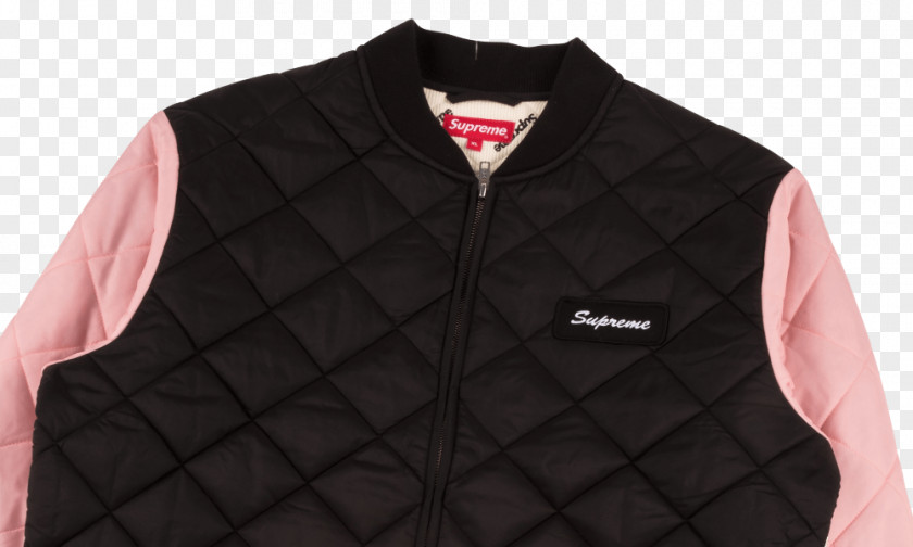 Quilted Off White Flannel Gilets Jacket Product Sleeve Black M PNG