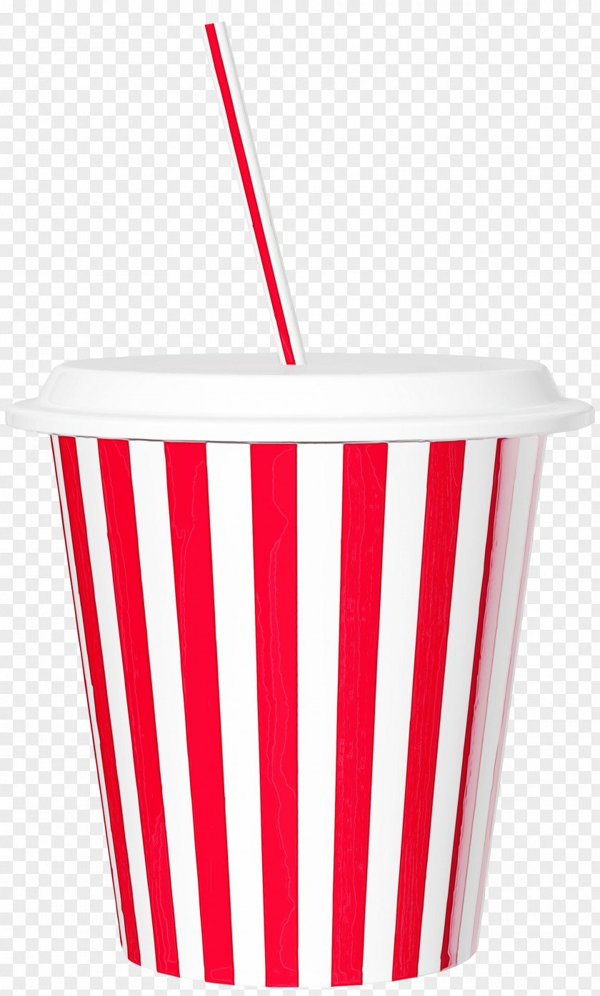 Red Plastic Baking Cup Straw PNG