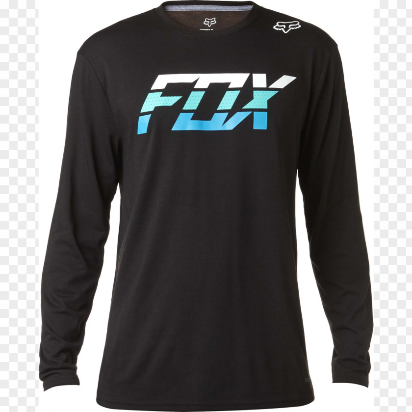 T-shirt Long-sleeved Top Fox Racing PNG