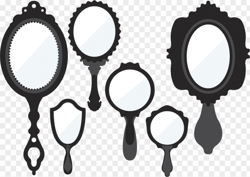 Vector Antique Mirror Photography PNG