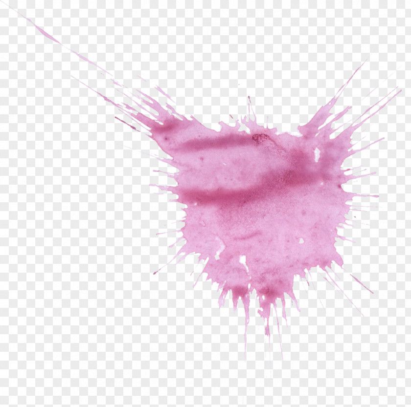 Watercolor Transparent Painting Purple PNG