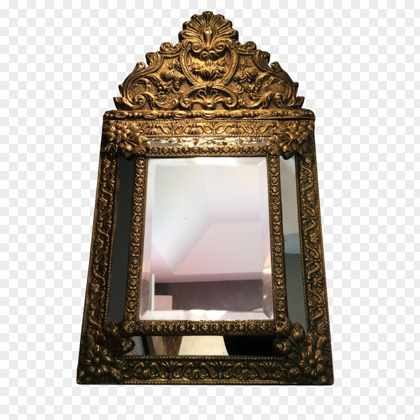 Mirror Picture Frames Repoussé And Chasing Brass Chairish PNG