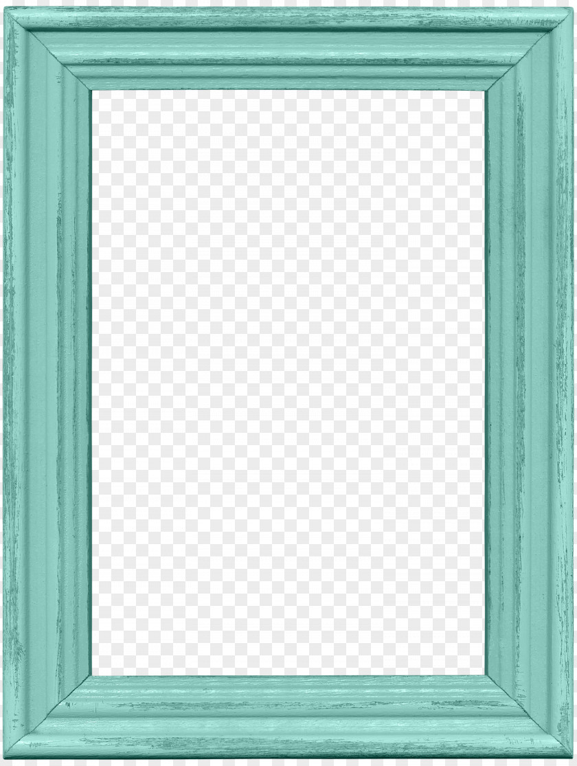 Pretty Blue Frame Window Picture Text Pattern PNG