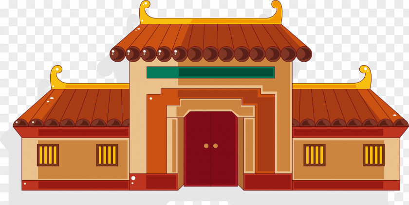 Prince Palace China Chinese Architecture Illustration PNG