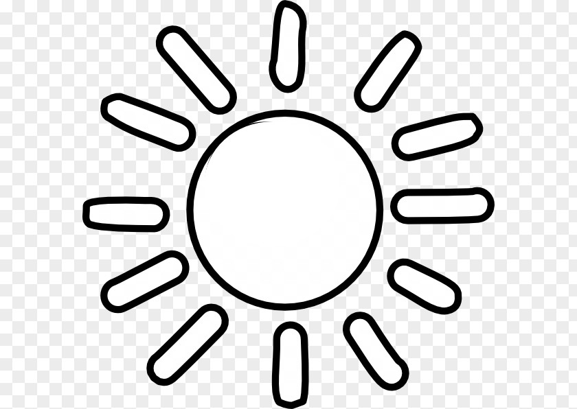 Sun Clip Art Outline PNG