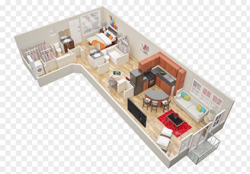 Apartment Mariposa Lofts Apartments Floor Plan House PNG