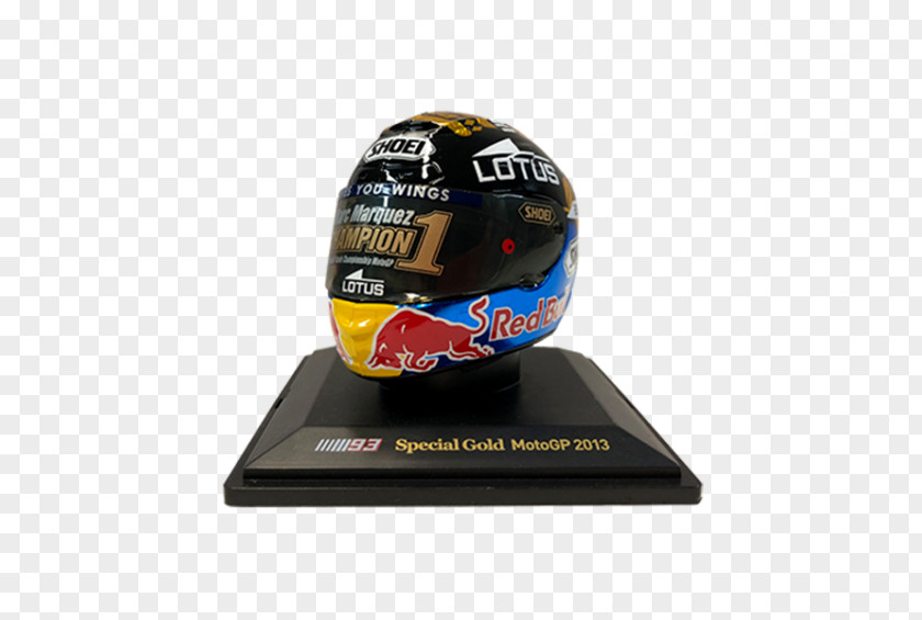 Marc Marquez Helmet 2013 Grand Prix Motorcycle Racing Season MotoGP Gold Gilding PNG