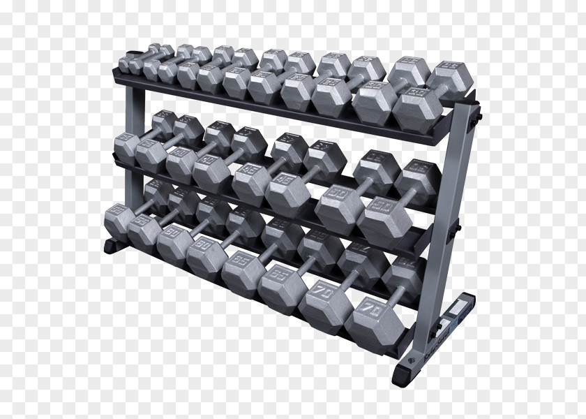 Pound Medicine BodySolid GDR60 Two Tier Dumbbell Rack Body Solid Weight Training Physical Fitness PNG