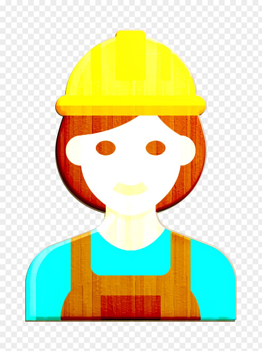 Builder Icon Occupation Woman PNG