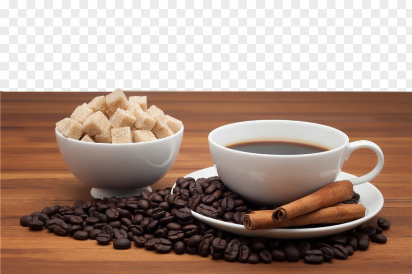Coffee Beans And Sugar Cup Espresso Instant PNG