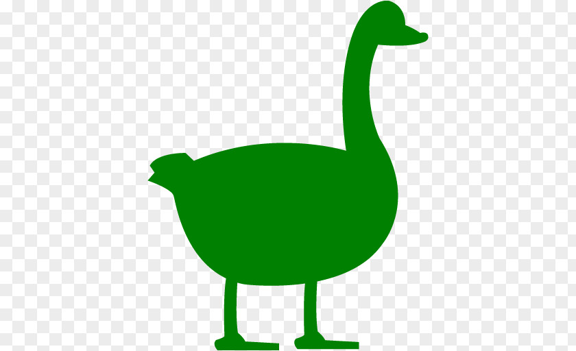 Duck Goose Fowl Green Clip Art PNG