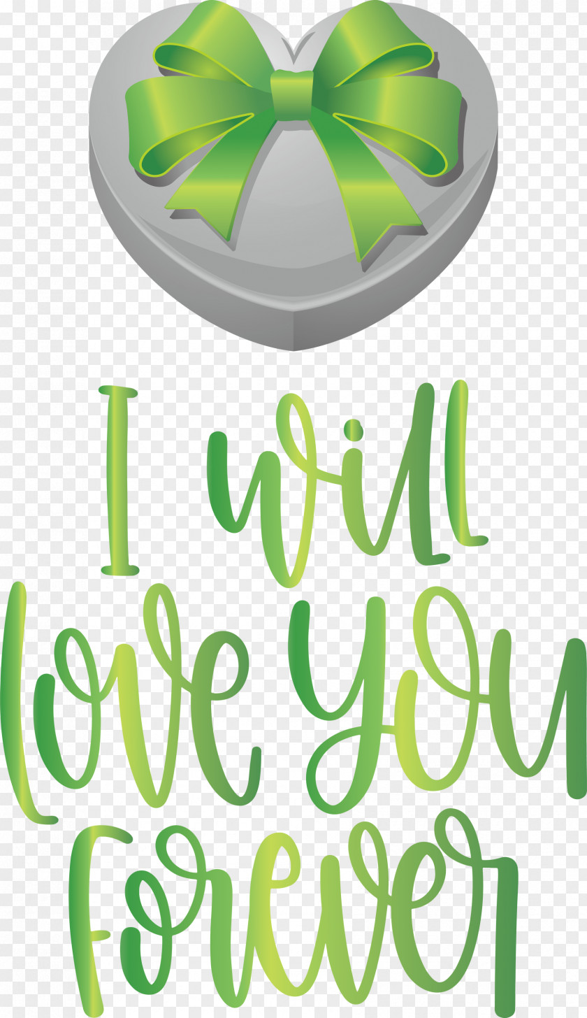 Love You Forever Valentines Day Quote PNG