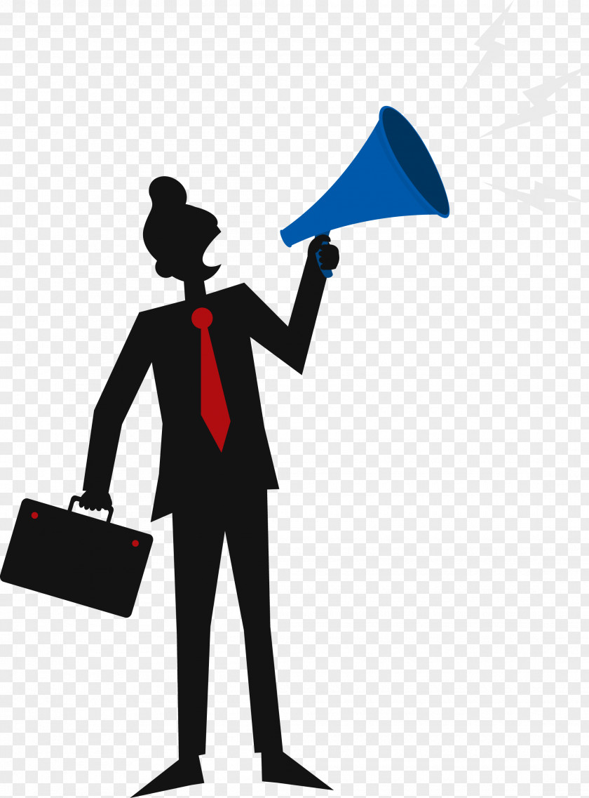 Megaphone Man Euclidean Vector PNG