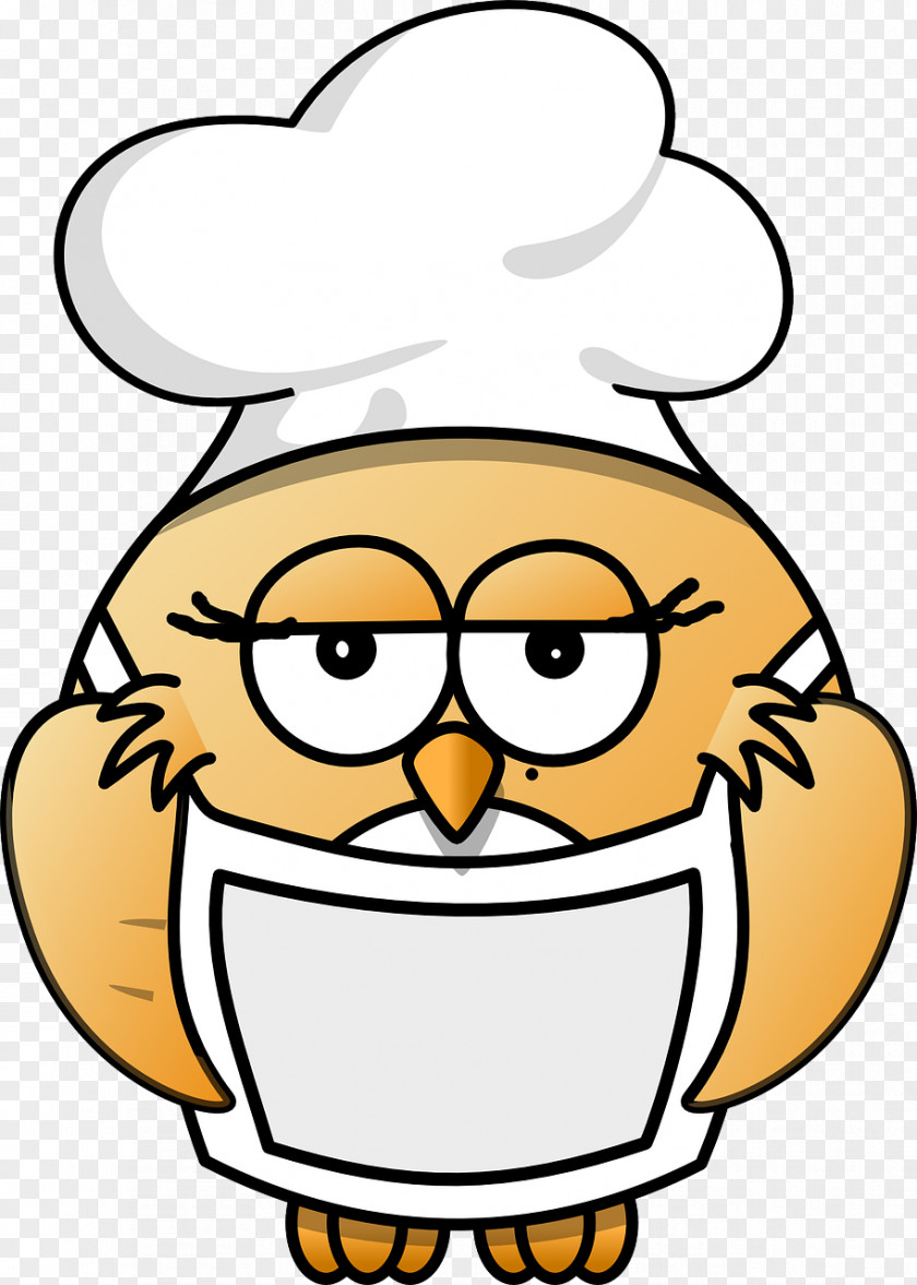 Owl Chef Cooking Clip Art PNG