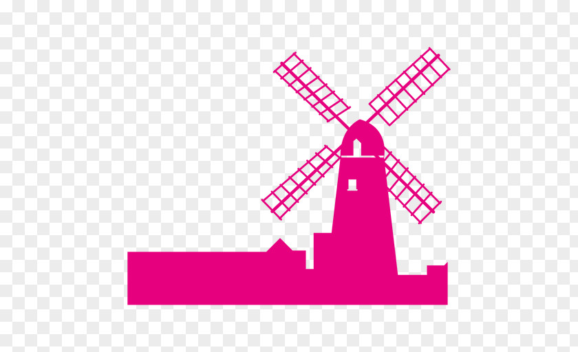 Silhouette Netherlands Drawing Windmill Clip Art PNG
