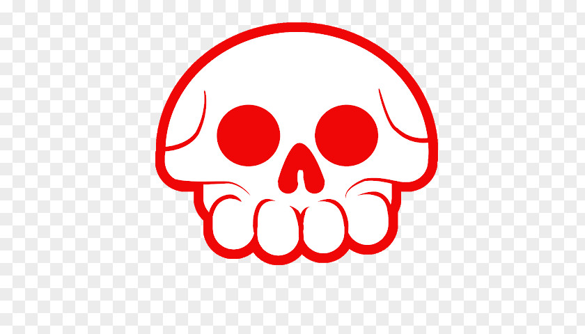 Skull Logo Red PNG