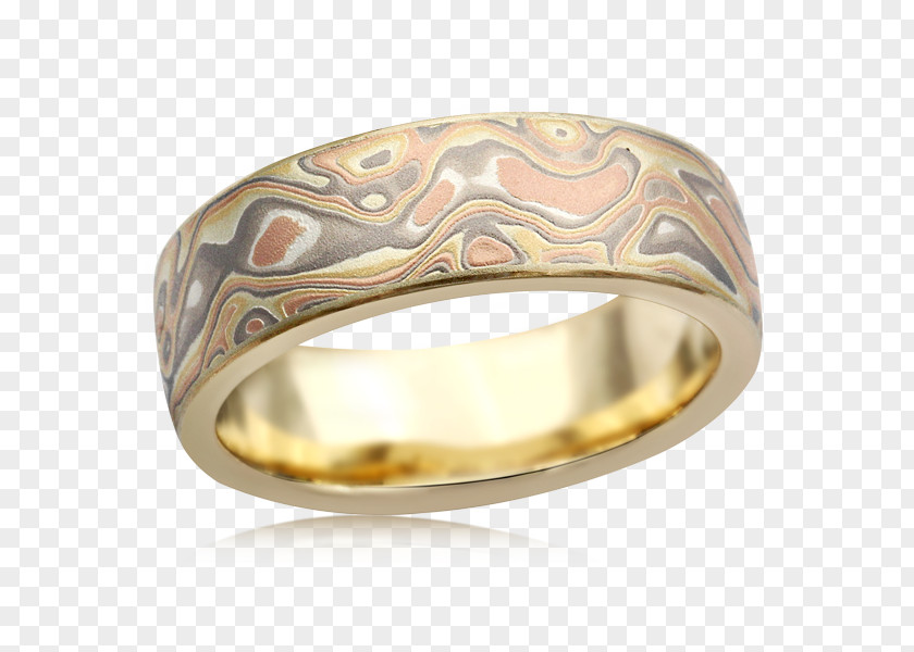 Solitaire Bird In Rodrigues Wedding Ring Mokume-gane Gold PNG